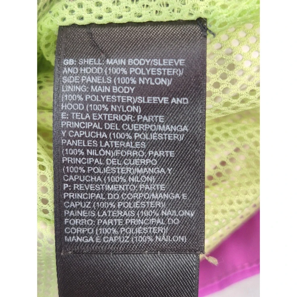 The North Face Resolve Hooded Rain Jacket Girls XL Purple Black